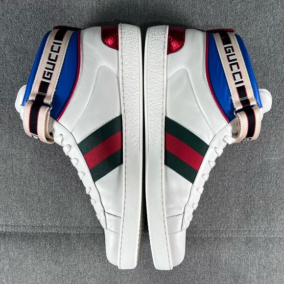 🛑SOLD🛑📚GUCCI ACE HIGH TOP SNEAKER📚 - Picture 4 of 10